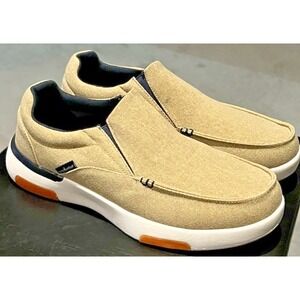 OrthoComfoot Men's Slip On Loafers Tan,Walking, Comfort, Cushioning EU44-US10.5